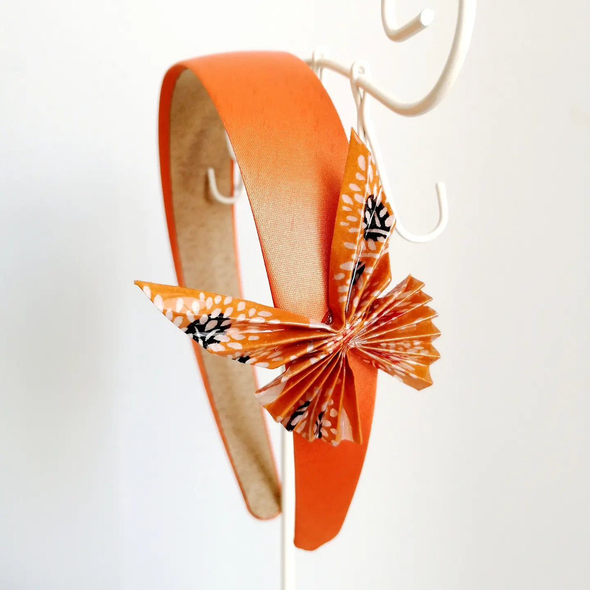 Cerchietto farfalla arancione – Oricami Japanesehandmade