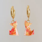 Orecchini volpe a cerchietto