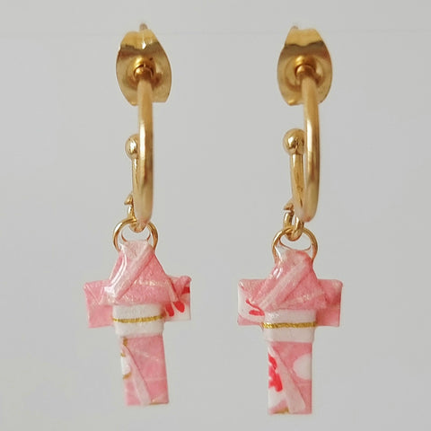 Orecchini kimono a mezzo cerchio