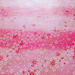 Orecchini gru rosa romantica con fiori di ciliegio