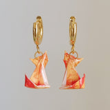 Orecchini volpe a cerchietto