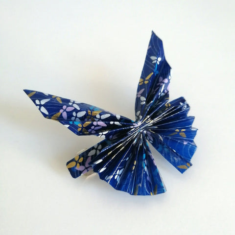 Barretta farfalla blu