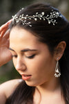 Headdress sposa con petali