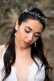 Headdress sposa con petali
